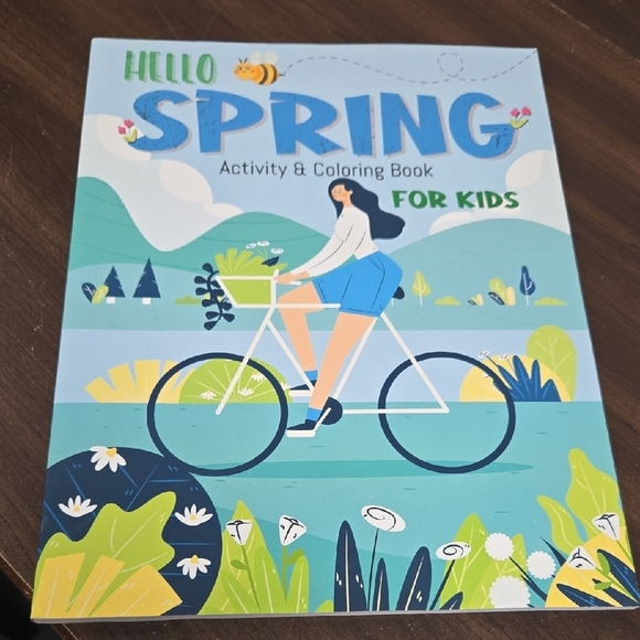 Hello Spring Activity & Coloring Book For Kids - Picture 1 of 6